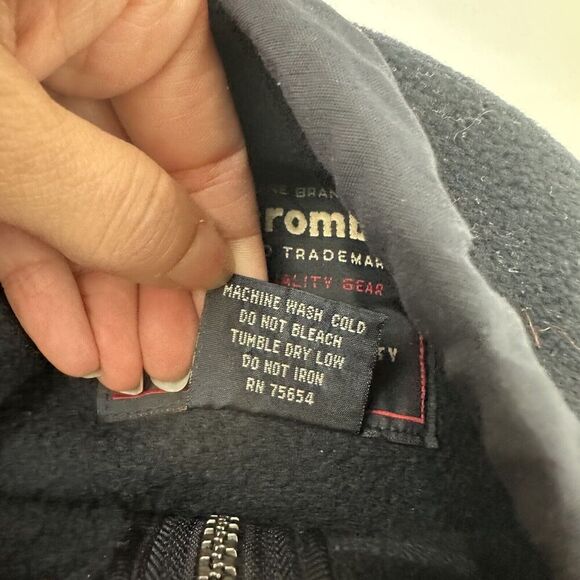 VTG Abercrombie and Fitch Black Fleece Full Zip Vest Mock Neck Mens Size XL - Picture 7 of 8